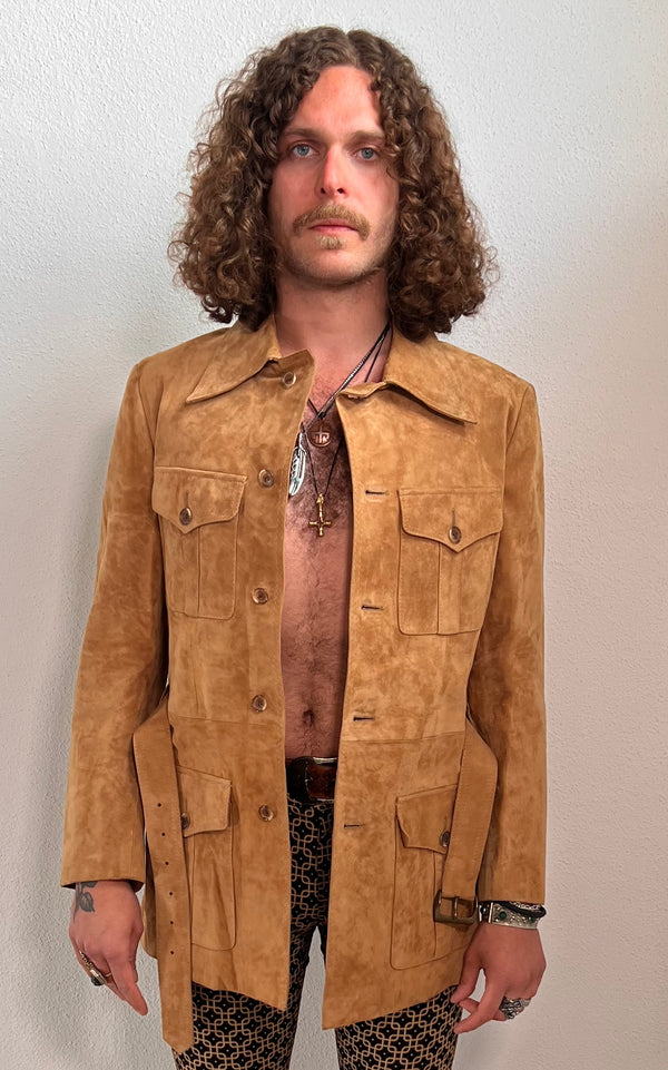 Vintage MENS 70s Suede Leatherjacket