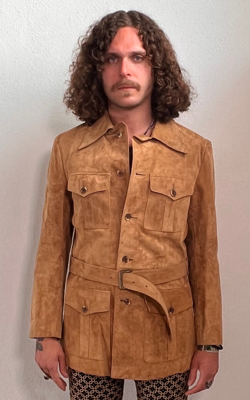 Vintage MENS 70s Suede Leatherjacket