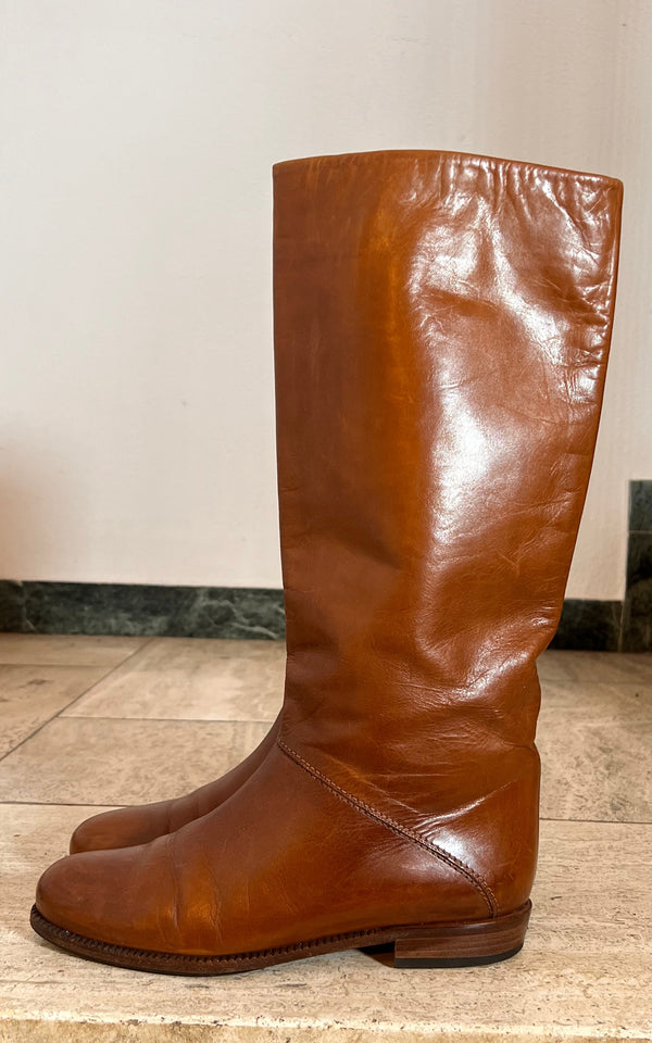 Vintage 70s Riding Boots 40