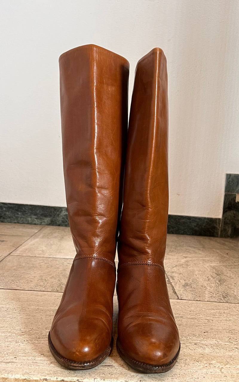 Vintage 70s Riding Boots 40