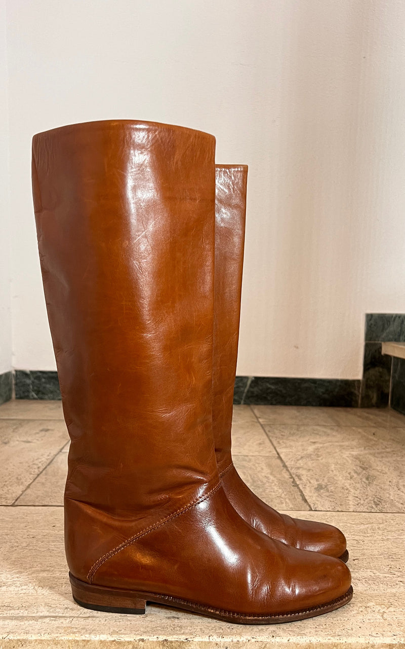 Vintage 70s Riding Boots 40