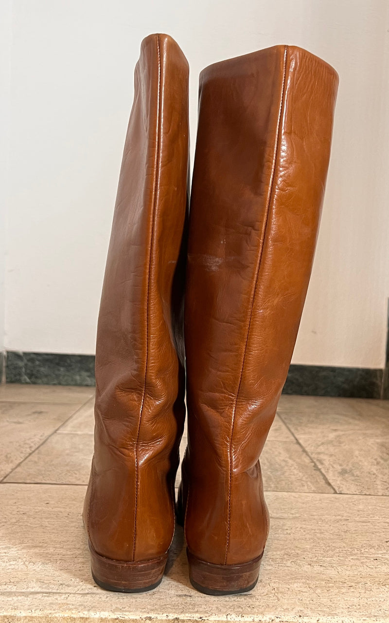 Vintage 70s Riding Boots 40