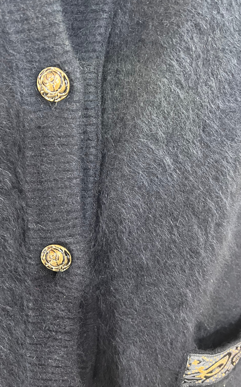 Vintage 90s Angora Cardigan