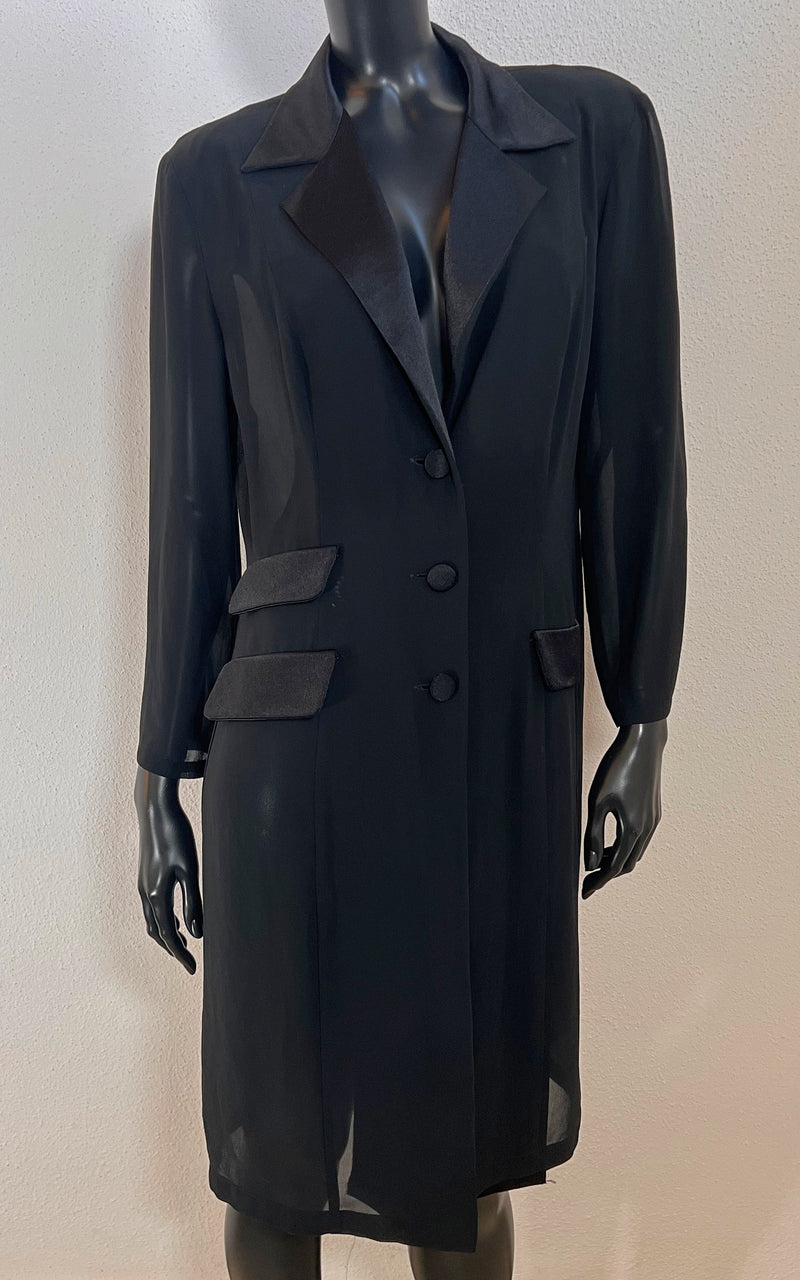 Vintage Sheer Vera Mont Coat Dress