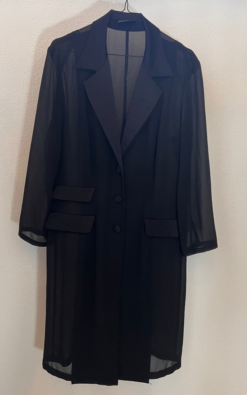 Vintage Sheer Vera Mont Coat Dress