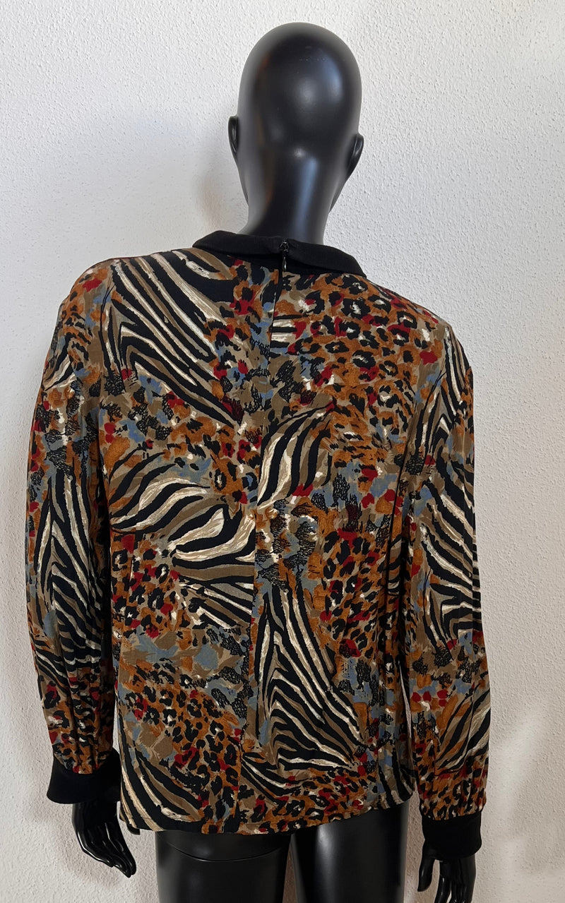 Vintage 90s Animal Print Shirt