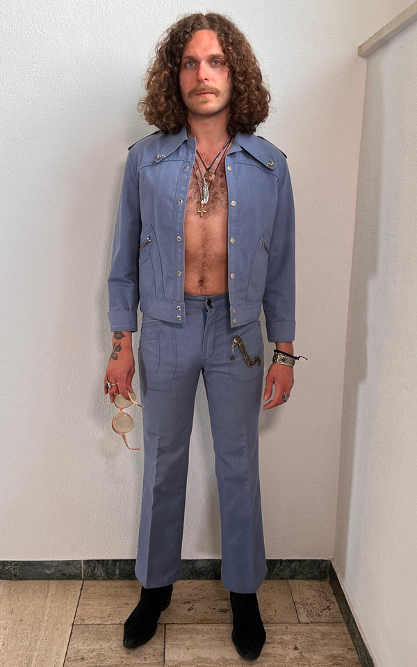 Vintage MENS 70s Denim Suit