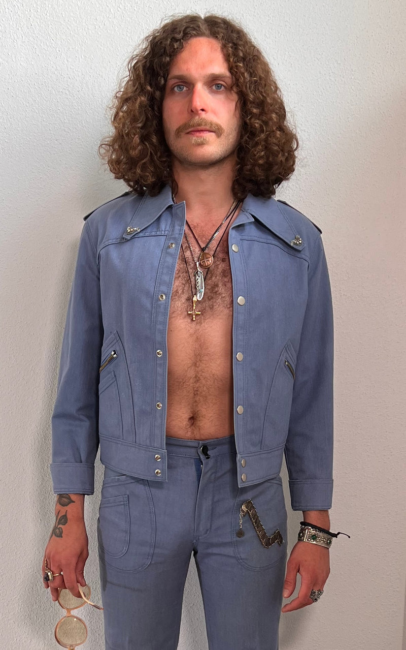 Vintage MENS 70s Denim Suit