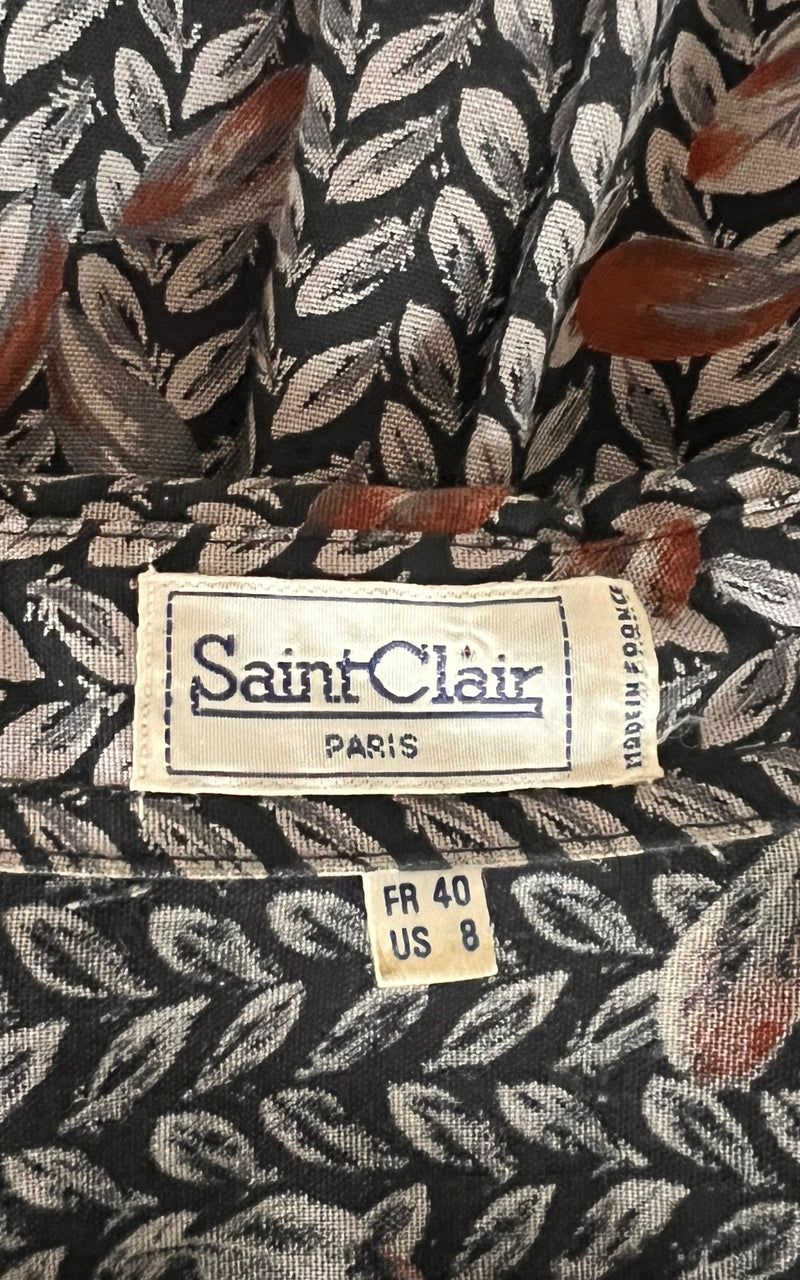 Vintage 70s Saint Claire Paris Blouse