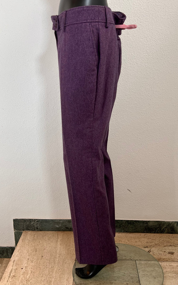 Vintage Madeleine Wool and Cashmere Trouser