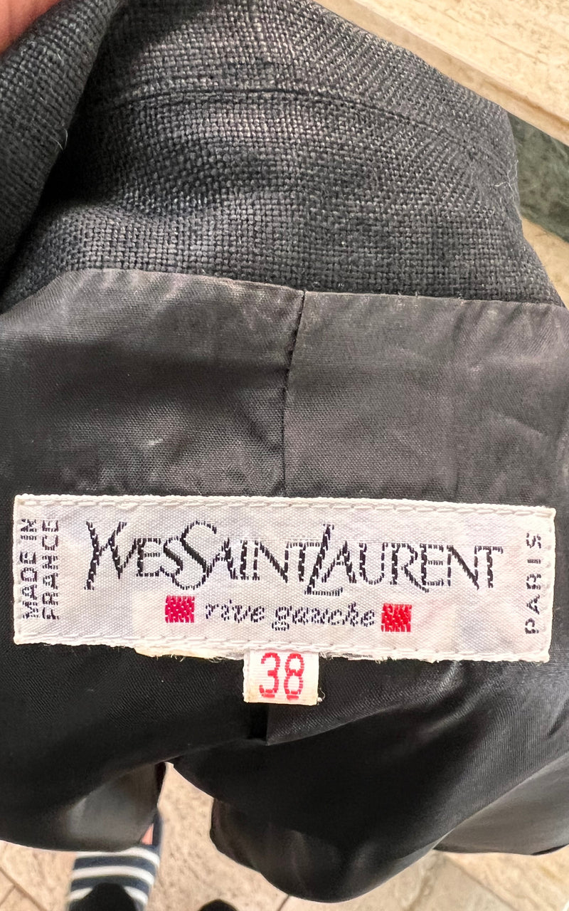 Amazing Vintage Yves Saint Laurent Linnen Blazer