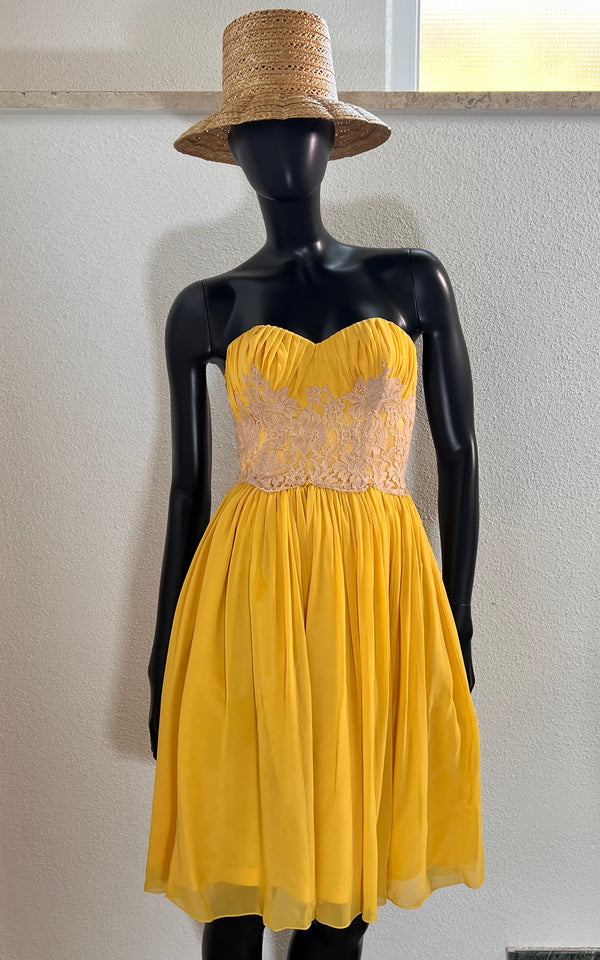 Vintage 50s Silk Dress