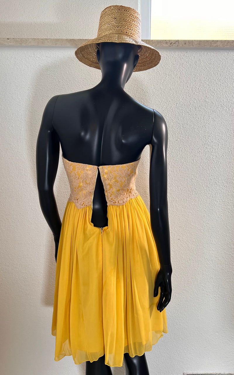 Vintage 50s Silk Dress