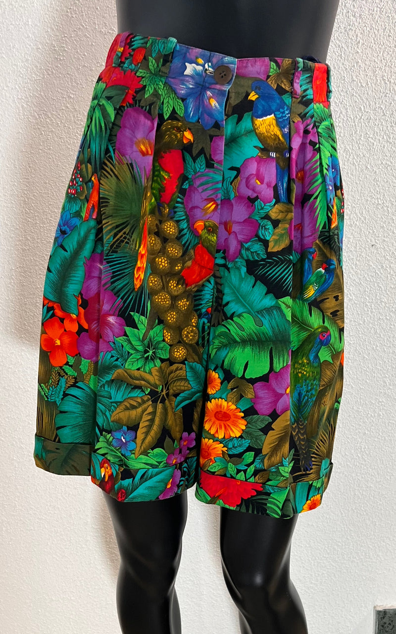 Vintage 90s Parrot Bermuda Set