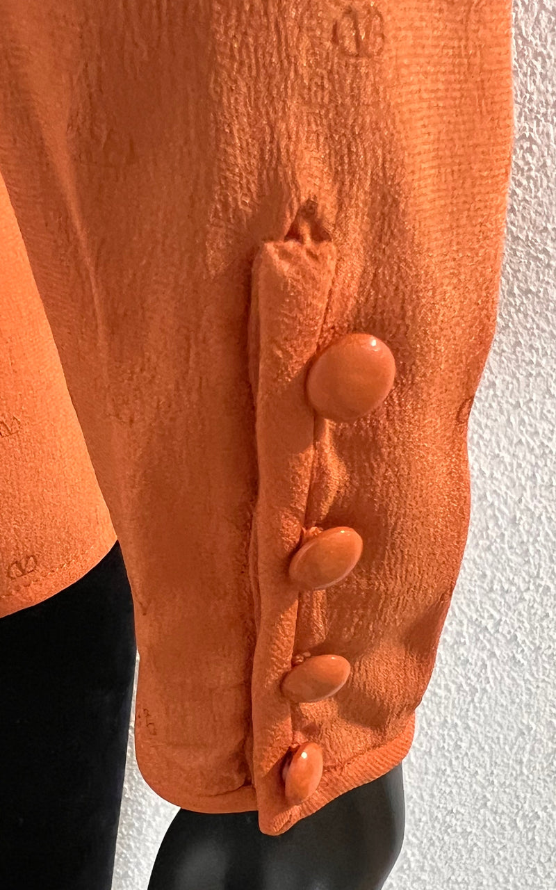 Vintage 70s Valentino Pussy Bow Blouse