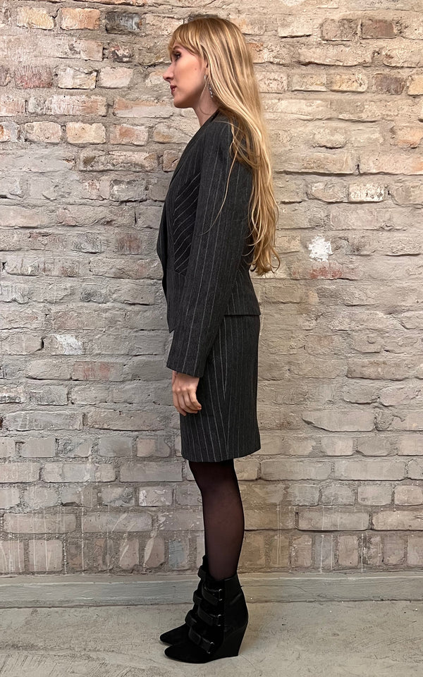 Vintage 90s Louis Feraud Pinstripe Costume