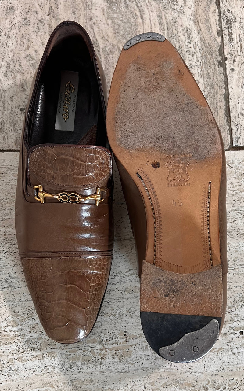 Vintage MENS Python Loafers 44