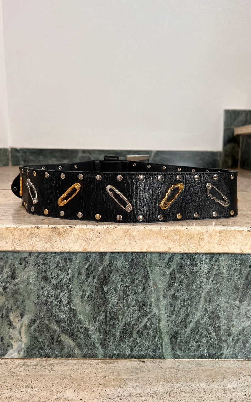 Vintage 90s Safety Pin Belt