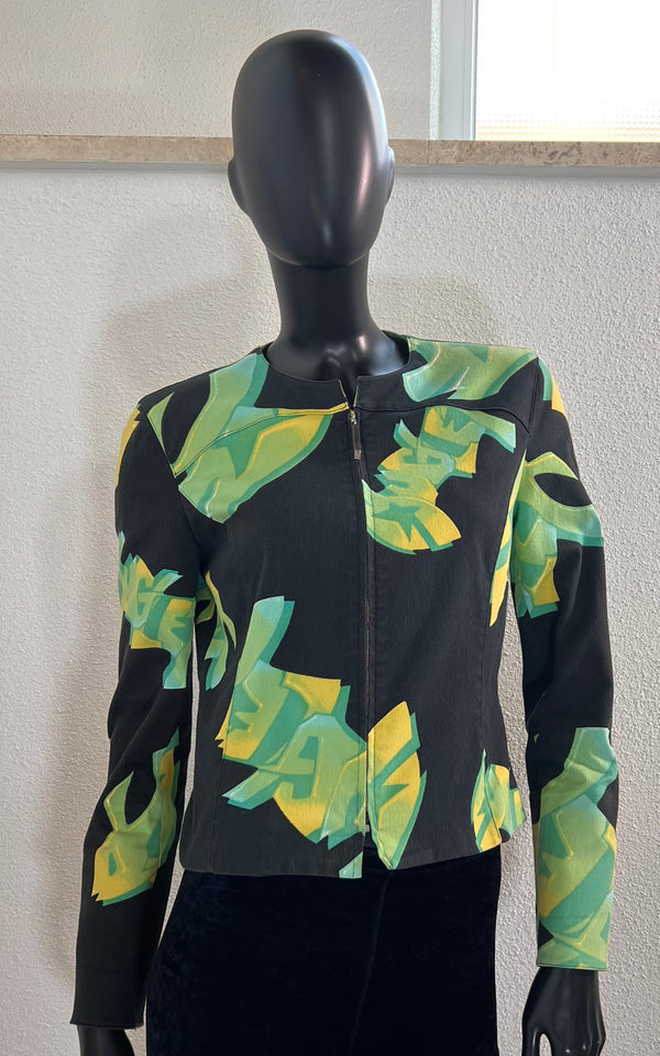 Vintage 90s Thierry Mugler Graffiti Jacket