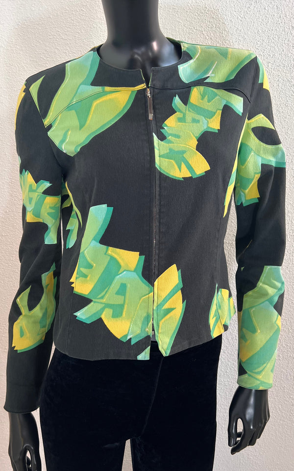 Vintage 90s Thierry Mugler Graffiti Jacket