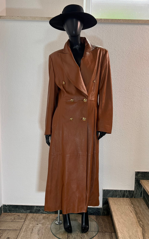 Vintage Escada Leather Coat