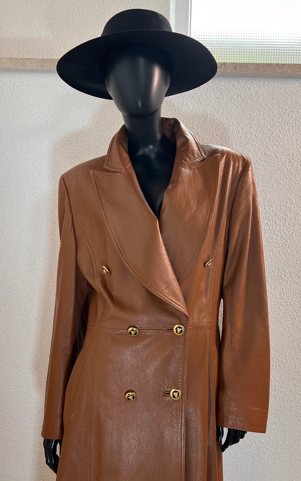 Vintage Escada Leather Coat