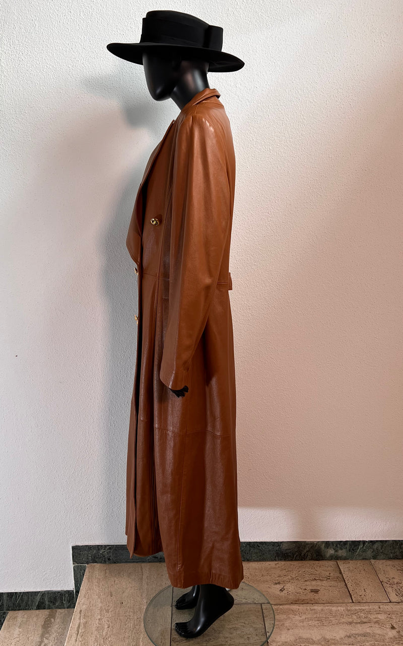 Vintage Escada Leather Coat