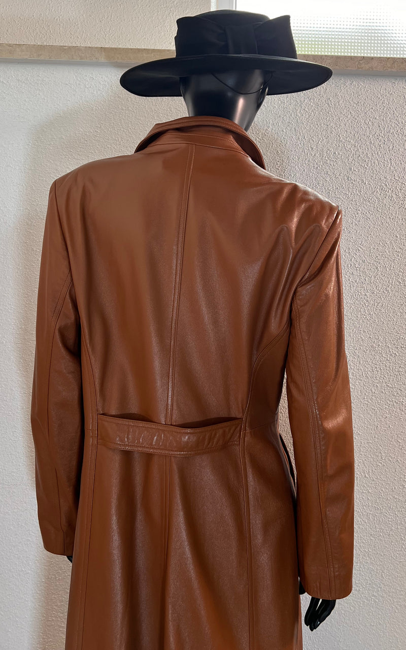 Vintage Escada Leather Coat