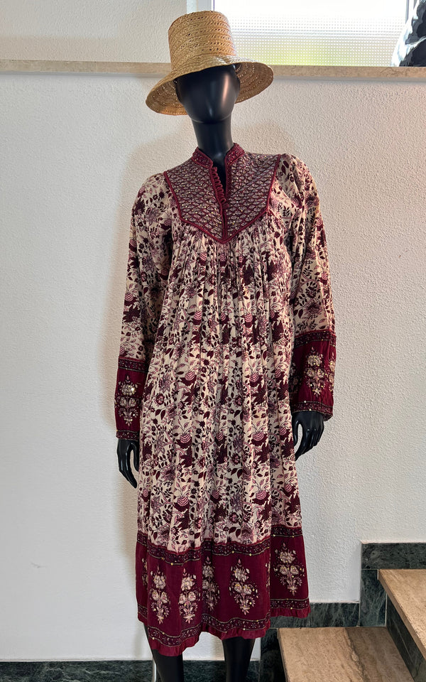 Vintage 70s Indian Cotton Dress