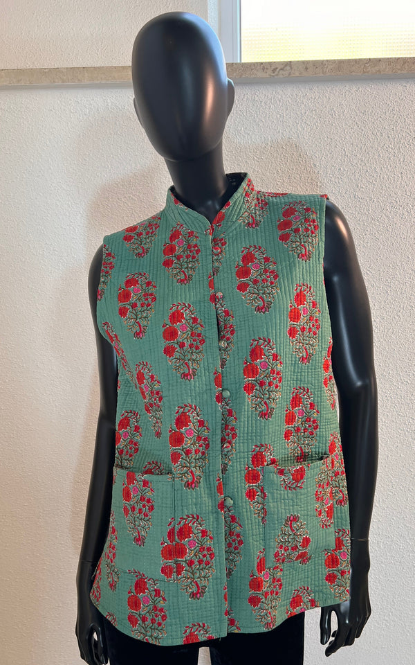 Vintage Reversible Kantha Waistcoat