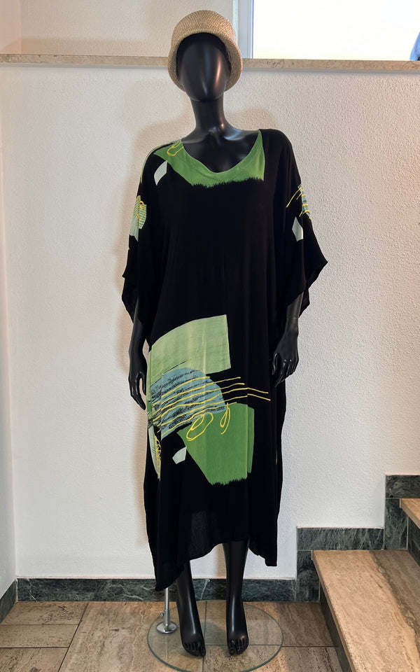 Vintage 90s Arty Caftan Dress