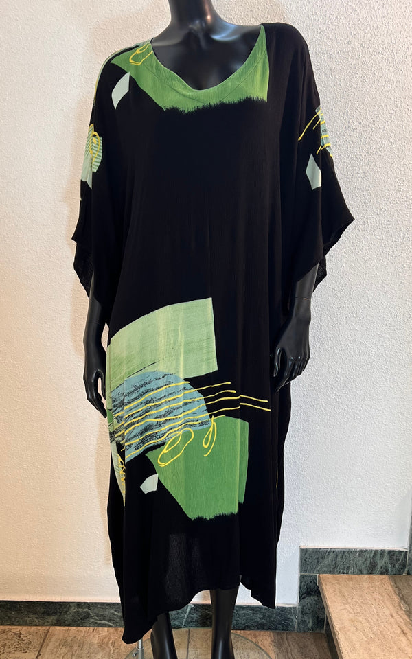 Vintage 90s Arty Caftan Dress