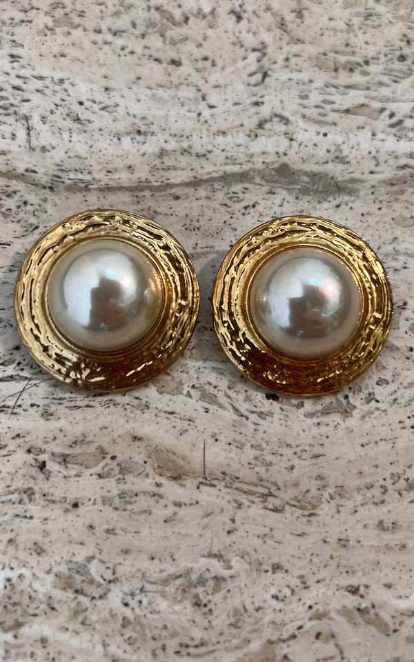 Vintage Mother of Pearl Clip Ons