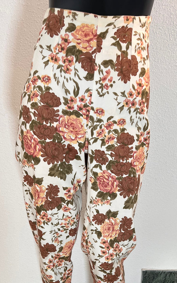 Vintage 90s Highwaisted Flower Pants