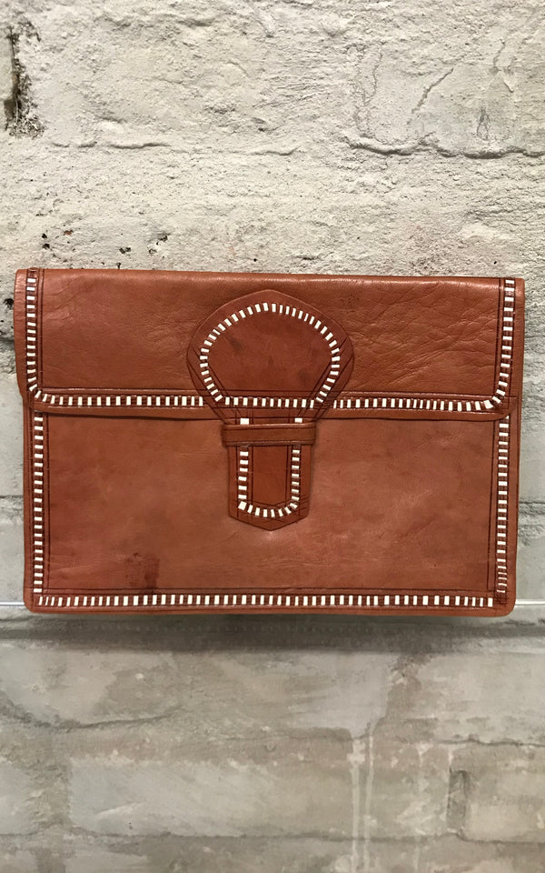 Vintage Leather Clutch